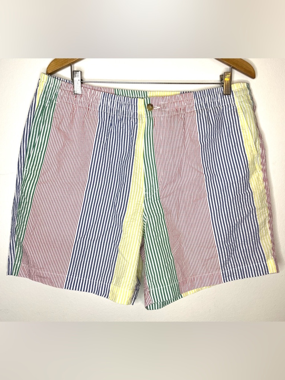 Polo Ralph Lauren Shorts Seersucker Stripe Men’s Deck Shorts XL - Picture 1 of 10